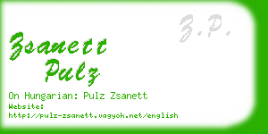 zsanett pulz business card